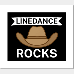 Linedance rocks Posters and Art